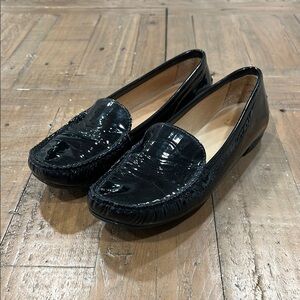 Stuart weitzman Black Patent Leather Loafers